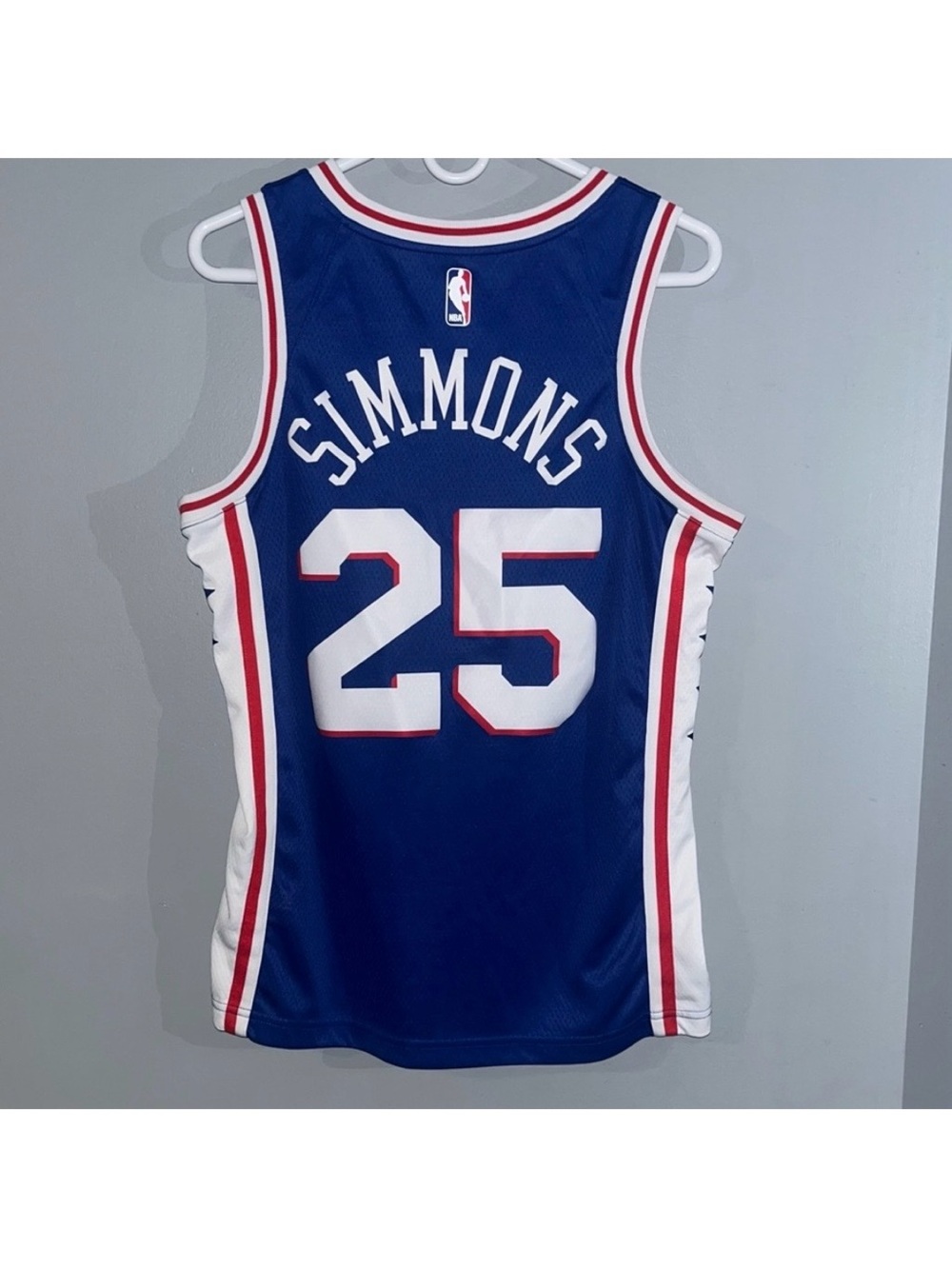 Philadelphia 76ers Blue #25 Ben Simmons Nike NBA Icon Edition Basketball Jersey